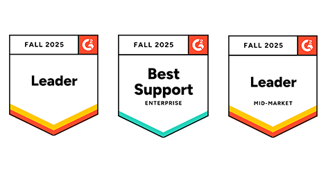 Set of G2 badges showing Vantagepoint recognised by professional services firms